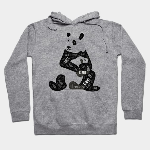 Giant panda (Ailuropoda melanoleuca) Hoodie by AmazighmanDesigns